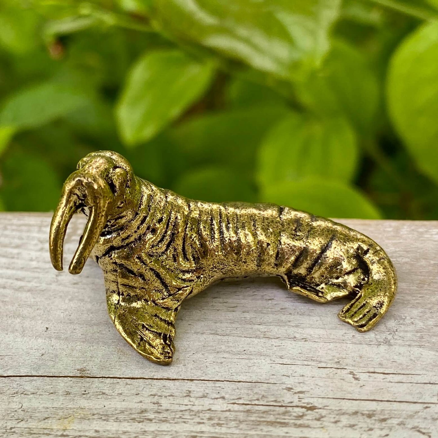 Solid Brass Walrus – Symbol of Wisdom, Strength & Community