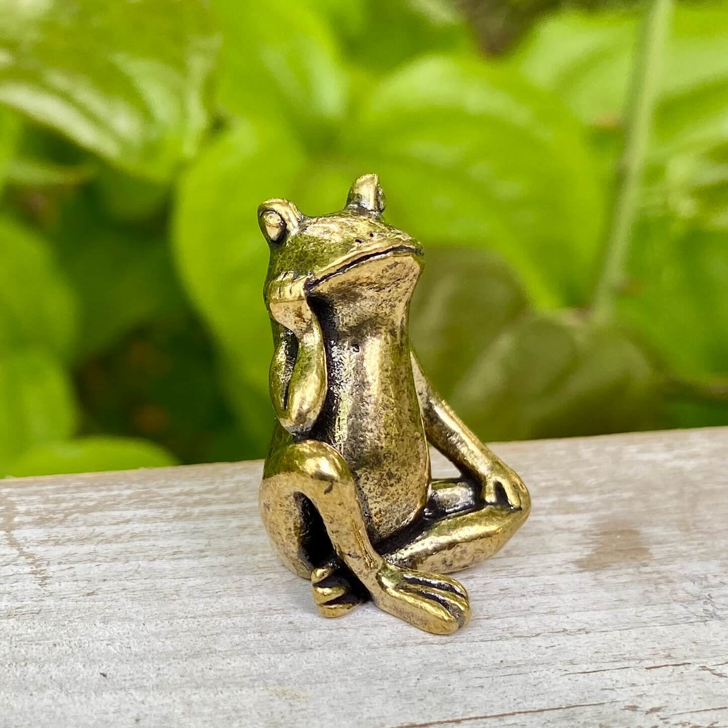 Solid Brass Frog – Symbol of Transformation, Renewal & Luck