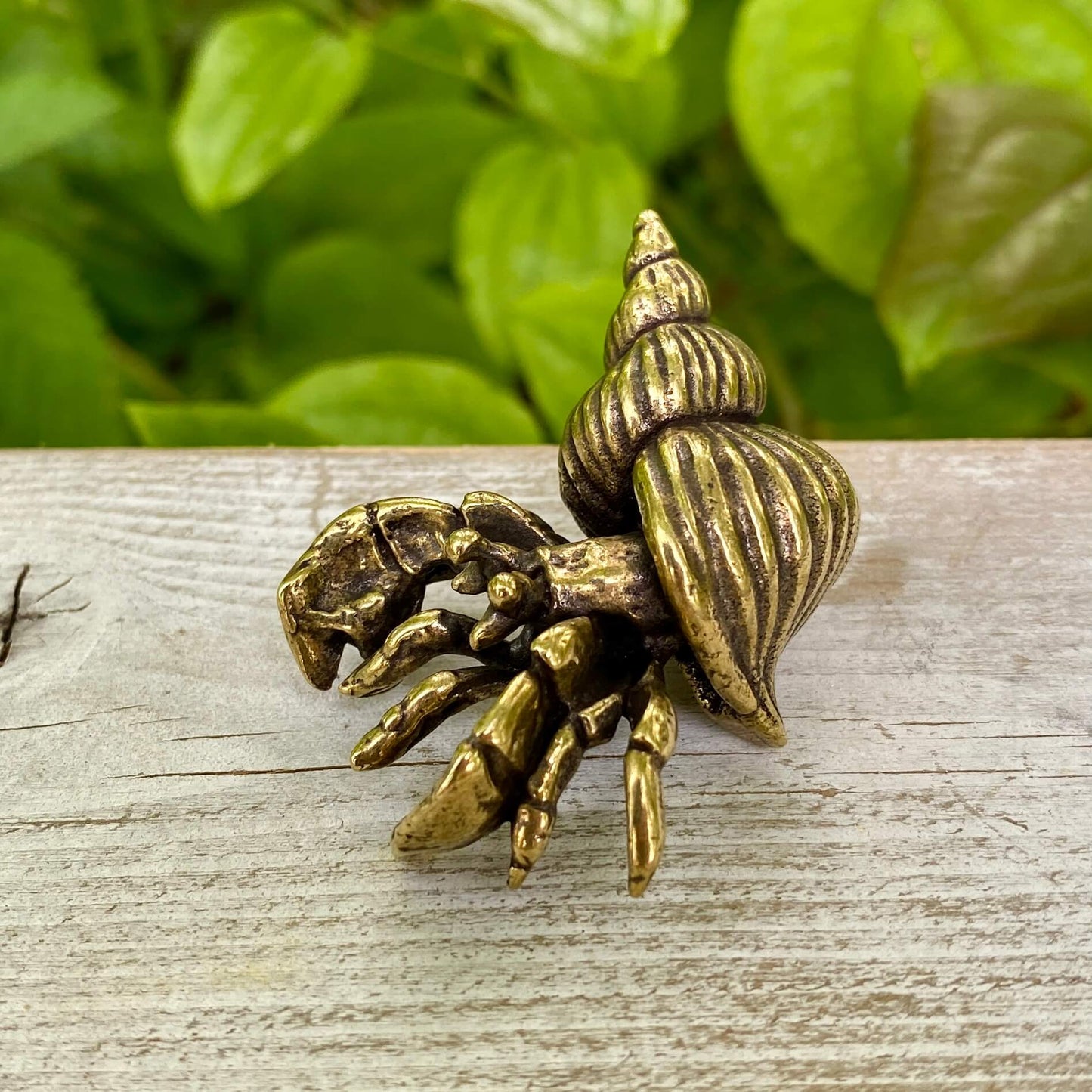 Solid Brass Hermit Crab – Symbol of Adaptability, Protection & Personal Growth