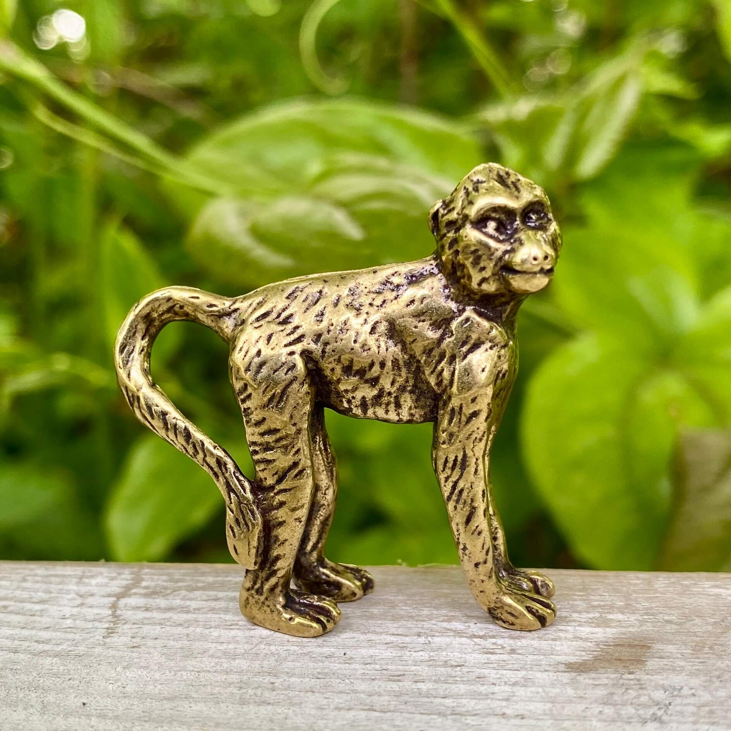 Solid Brass Monkey - Symbol of Balance, Joy & Harmony