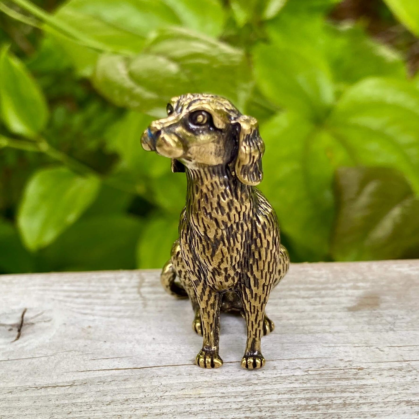 Solid Brass Dog - Mixed Breed - Symbol of Loyalty, Companionship & Love