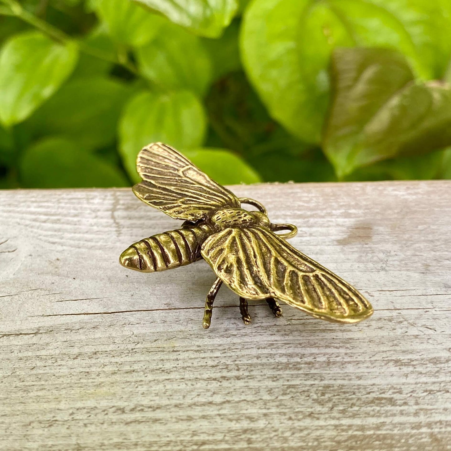 Solid Brass Moth - Symbol of Spiritual Growth, Transformation & Trusting Your Path
