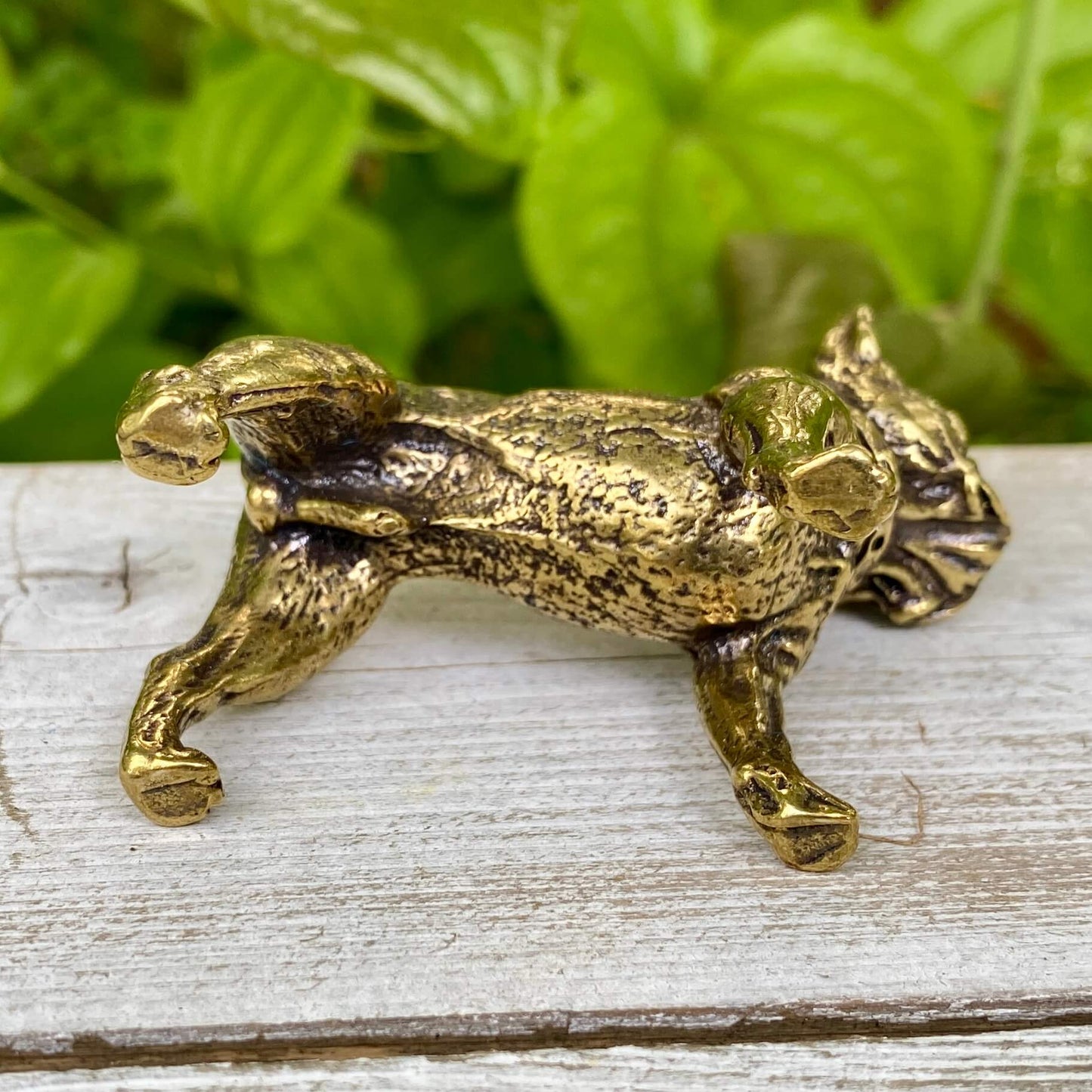 Solid Brass French Bulldog Dog / Frenchie - Symbol of Charm, Loyalty & Friendship
