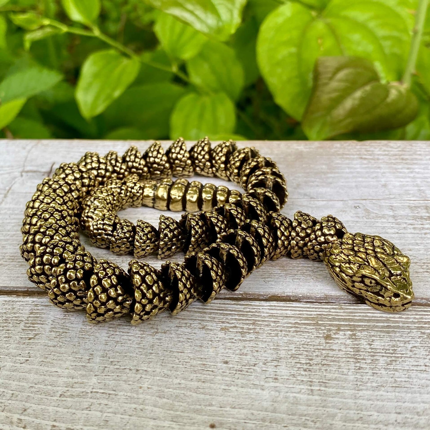 Solid Brass Rattlesnake - Symbol of Awareness, Respect & Confidence