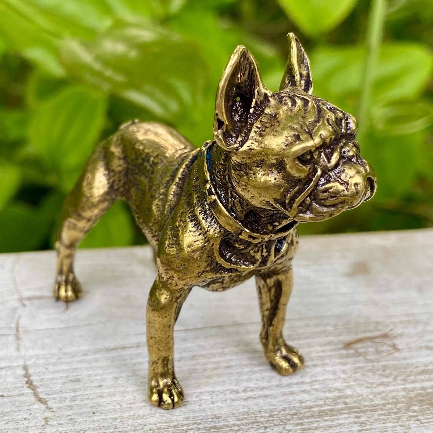 Solid Brass French Bulldog Dog / Frenchie - Symbol of Charm, Loyalty & Friendship