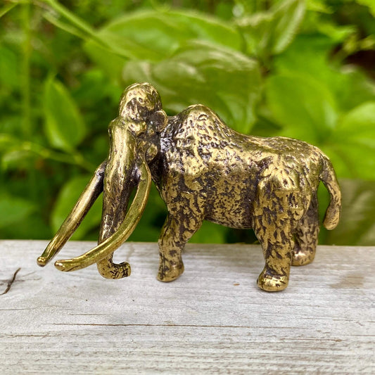 Solid Brass Woolley Mammoth - Symbol of Ancient Wisdom, Grounding & Power