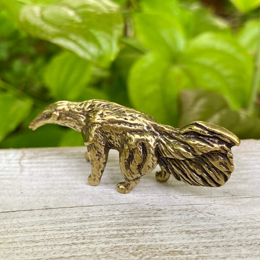Solid Brass Anteater - Symbol of Patience, Focus & Determination