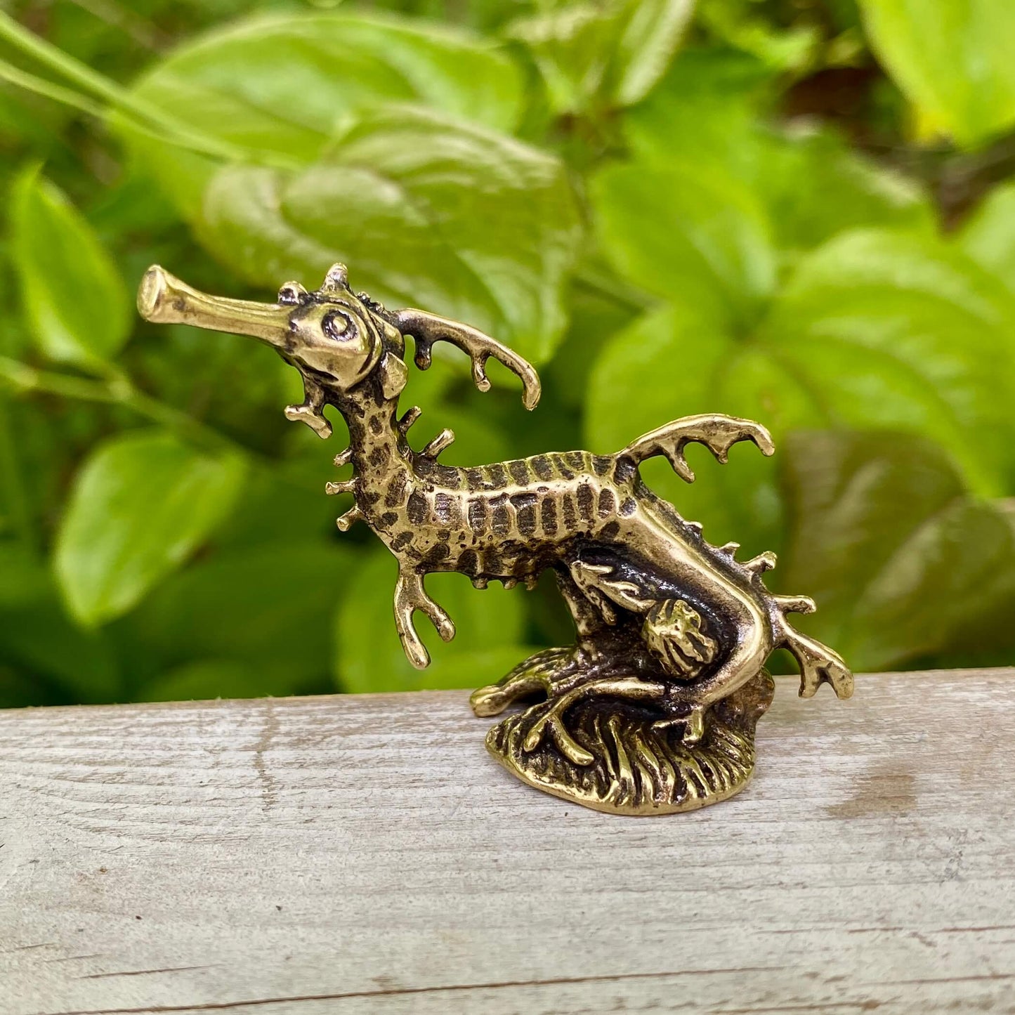 Solid Brass Seahorse / Sea Dragon - Symbol of Patience, Grace & Strength