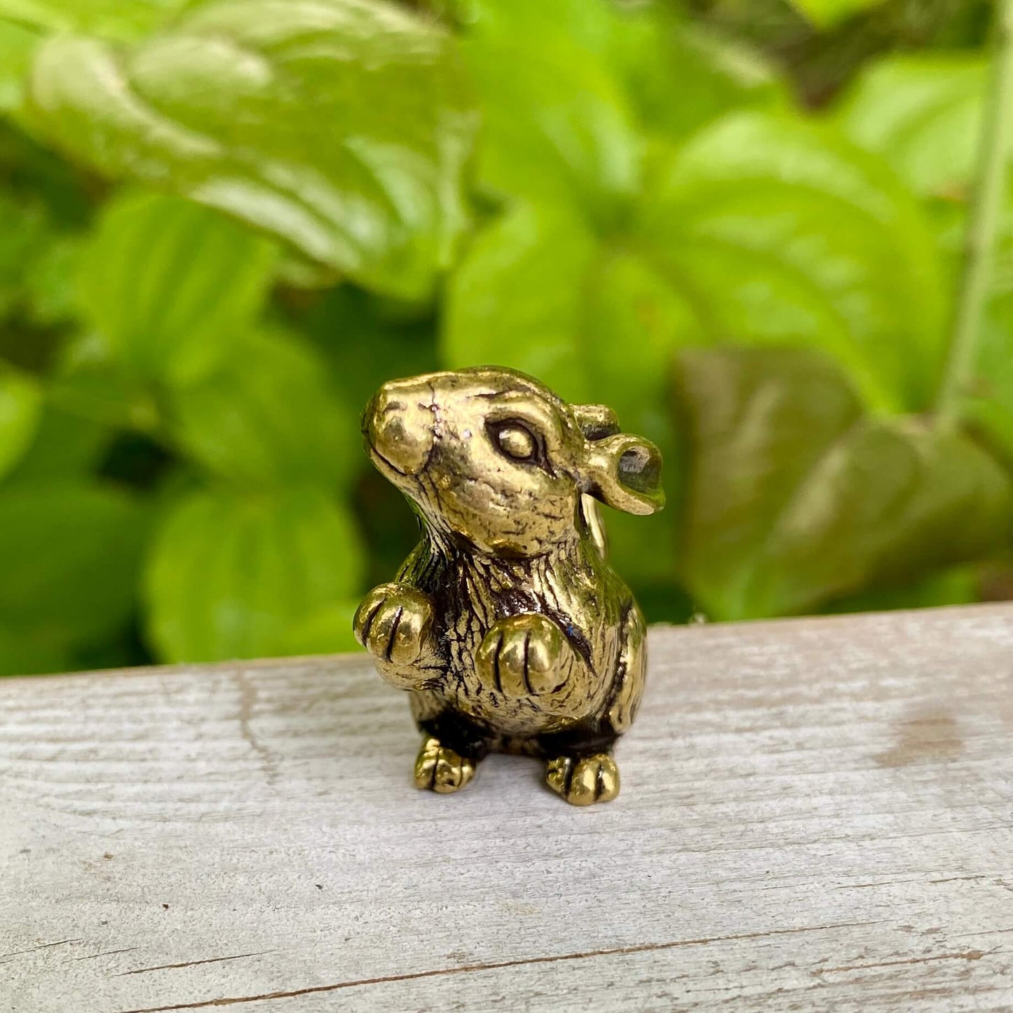 Solid Brass Rabbit / Bunny - Symbol of Gentleness, Abundance & Good Fortune