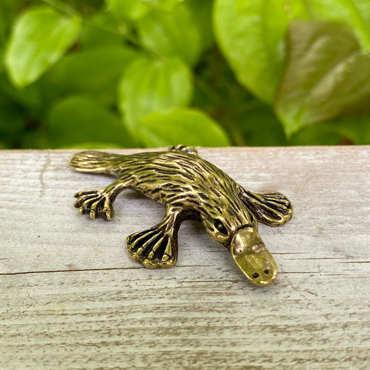 Solid Brass Platypus - Symbol of Adaptability, Confidence & Creativity