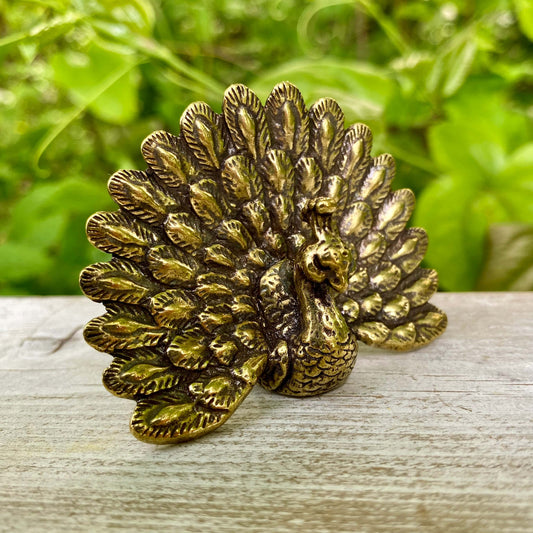 Solid Brass Peacock - Symbol of Beauty, Radiance & Elegance